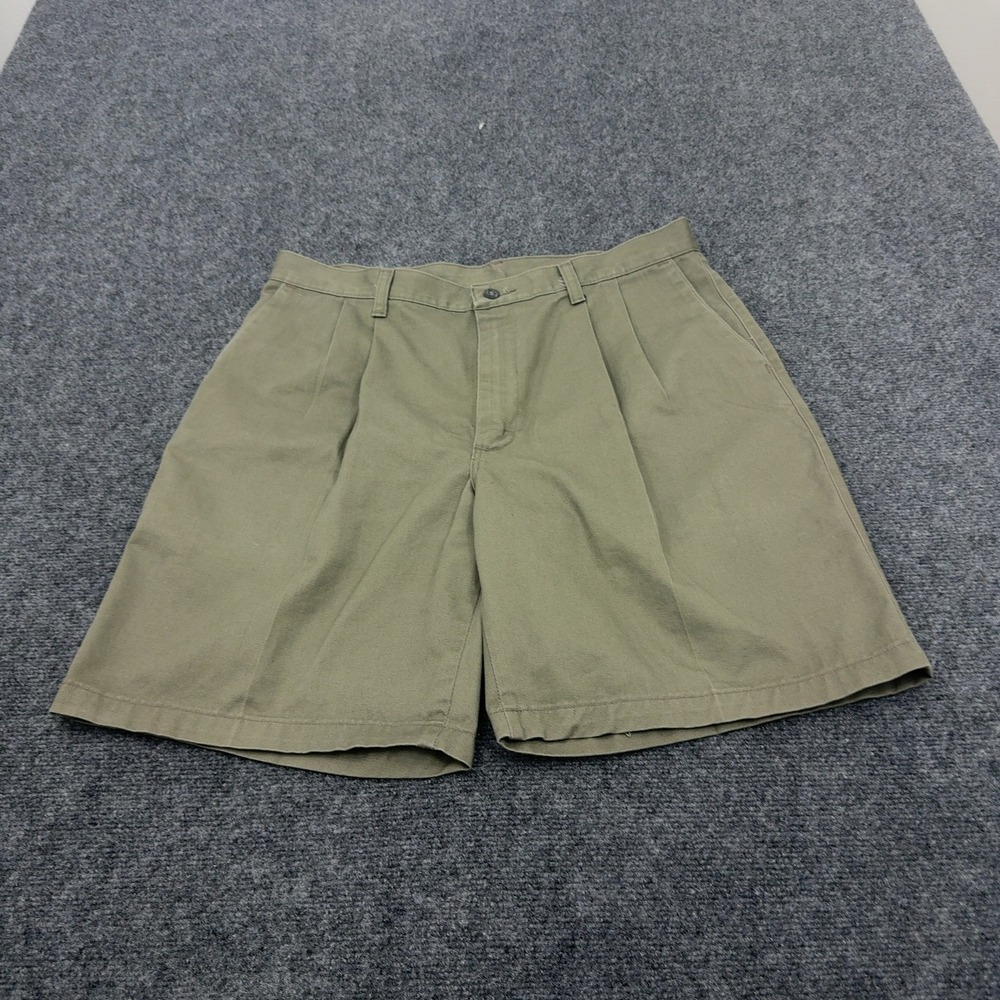 Lee Shorts Mens 36 Khaki Cotton Twill Flat Front Casual Gorpcore Style